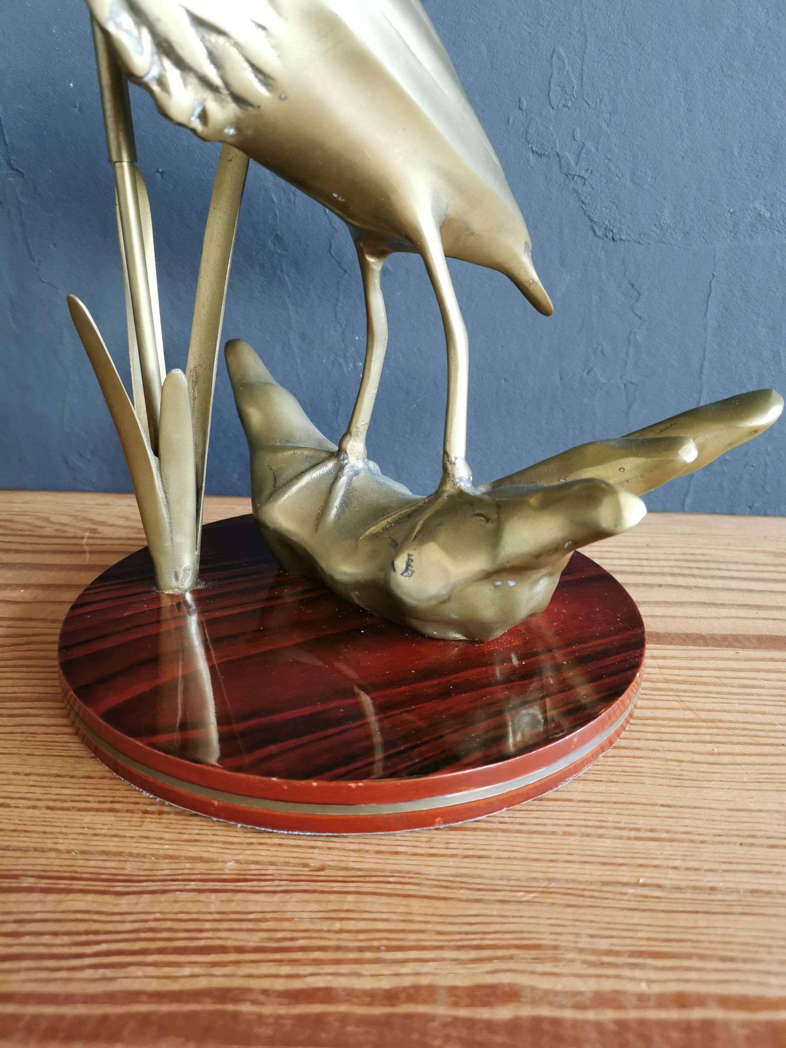 Brass heron