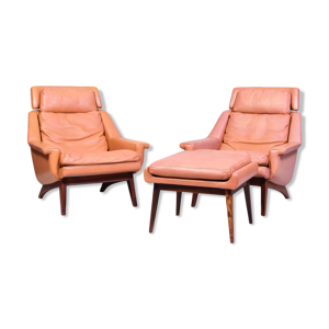 Fauteuils et ottoman