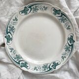 Round ironstone dish "Lucy" KG Lunéville circa 1900