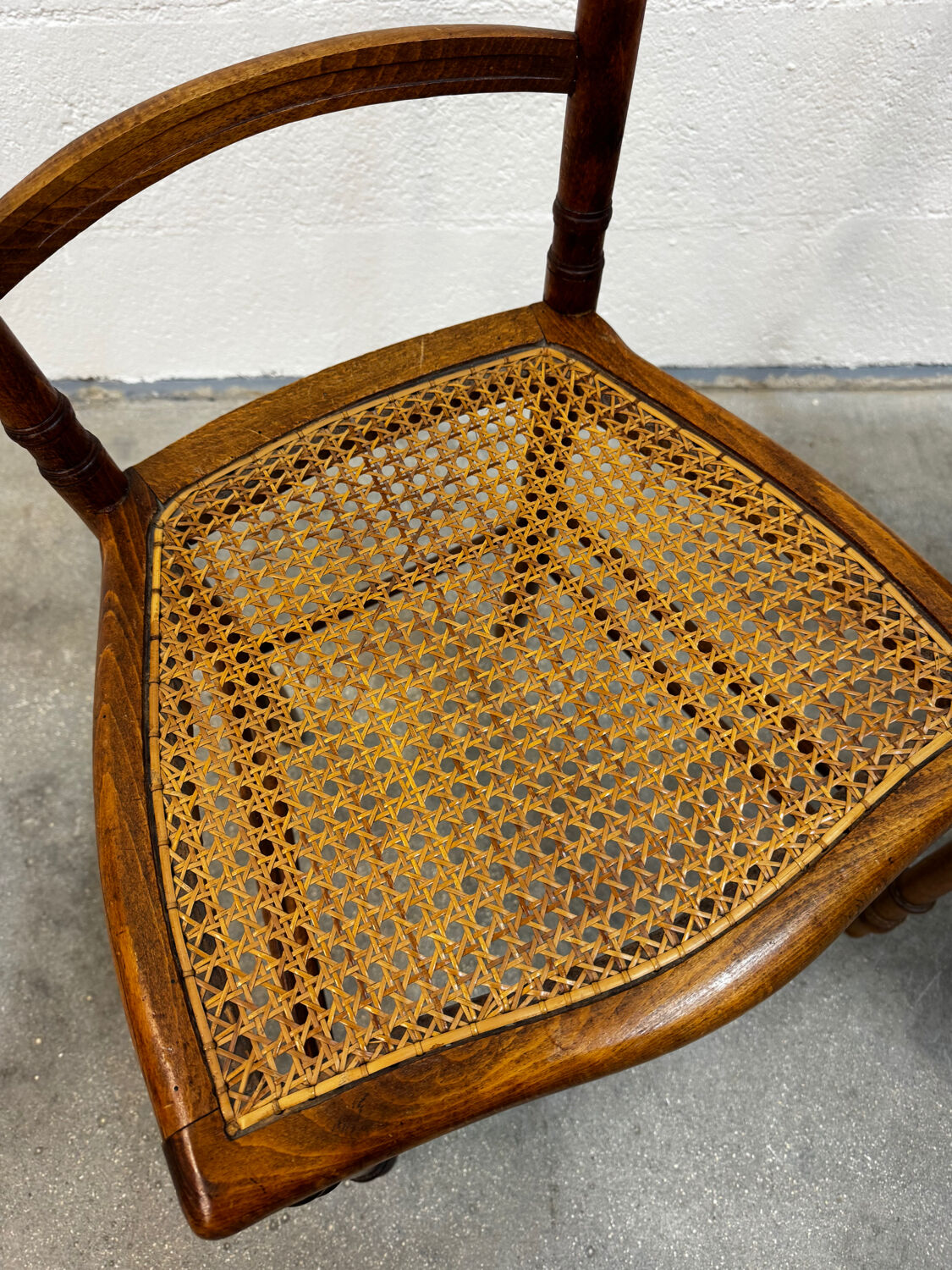 2 caned flying chairs Louis XVI