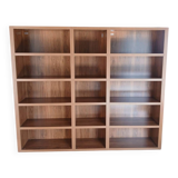 Large Gauthier library – warm wood – elegant lines – 21