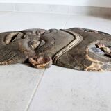 African mask, Hand-carved African wooden mask.