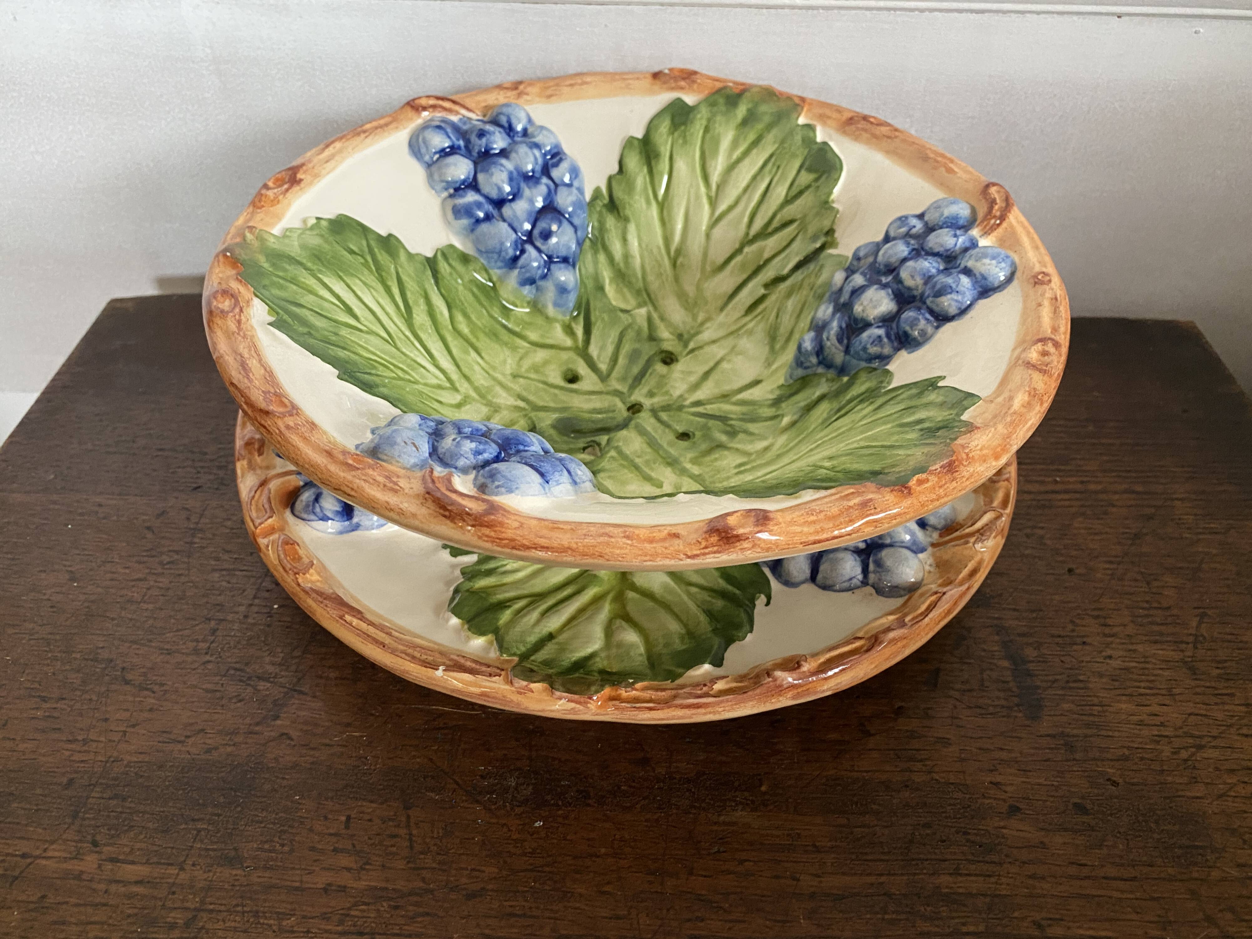 Beautiful vine pattern slip strainer