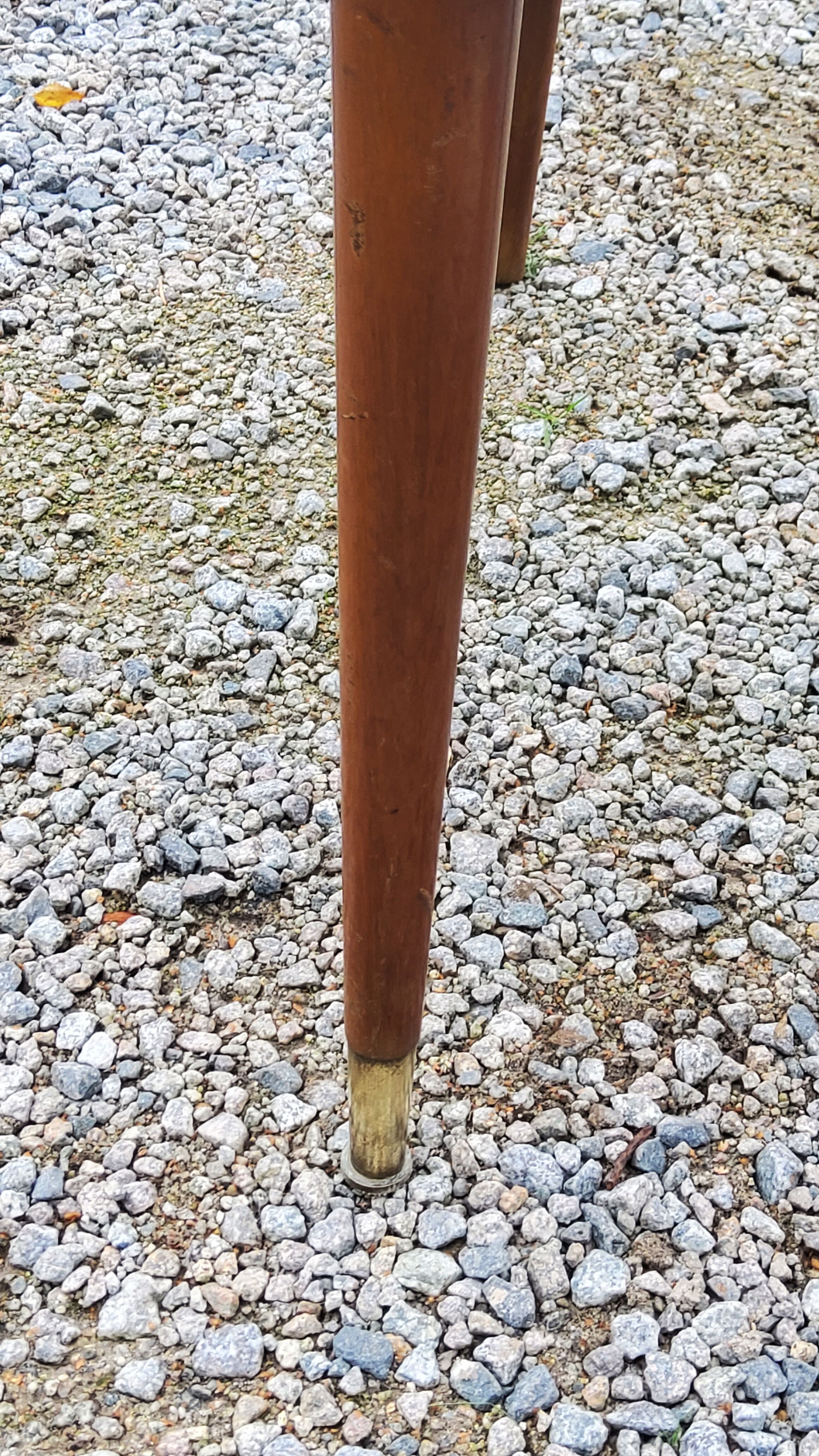 Pair of 50's Scandinavian style mahogany chairs