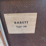Vintage radio and record cabinet