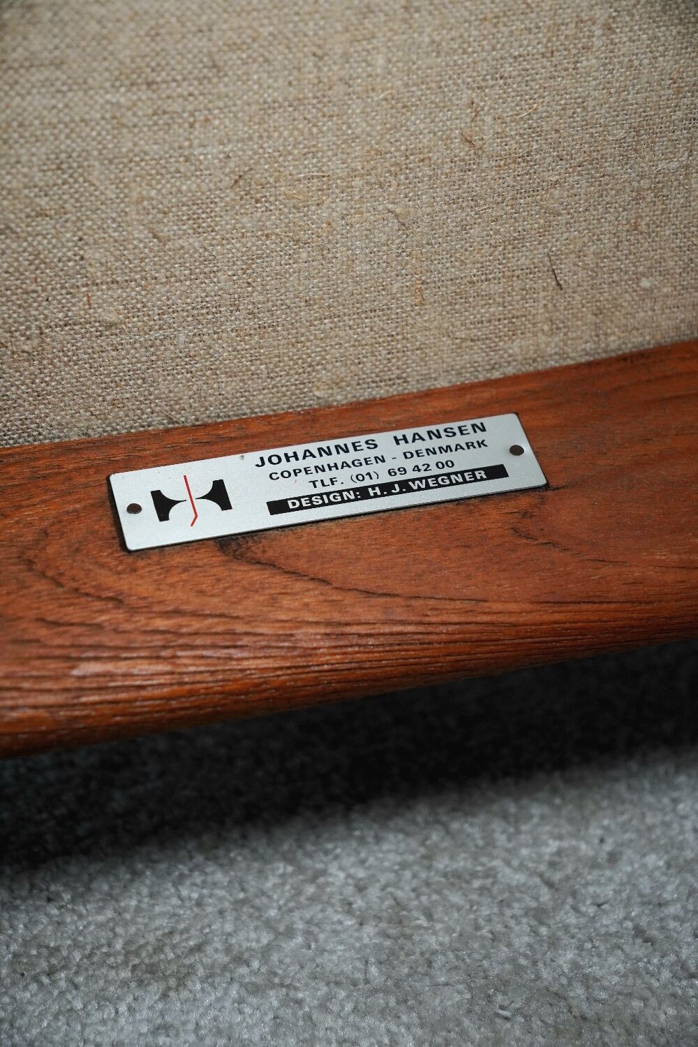 JH513 armchair by HJ Wegner for Johannes Andersen