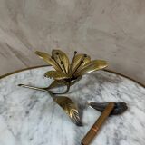 Cendrier fleur en laiton