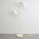 Lampadaire en métal blanc en forme de champignon