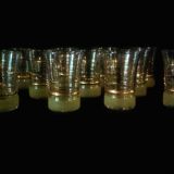 12 granite glasses, 50s