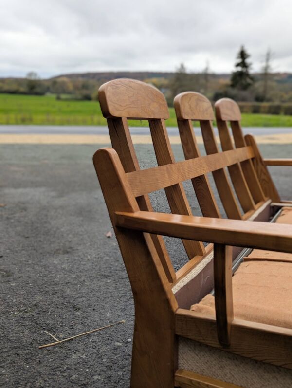 Canapé convertible Maison Regain en orme massif