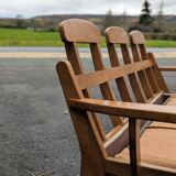 Canapé convertible Maison Regain en orme massif