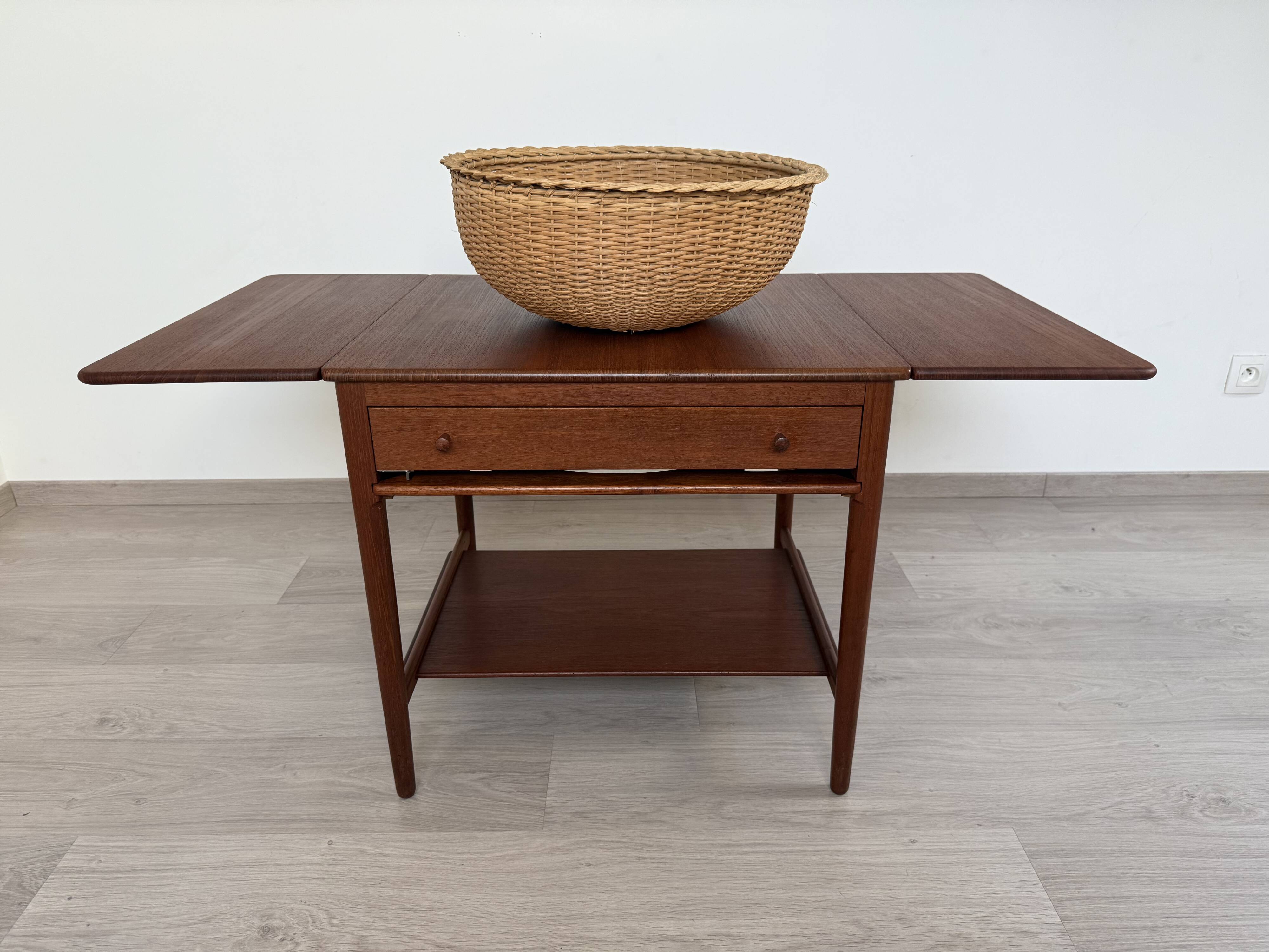 Scandinavian sewing table by Hans Wegner from the 1960s.
