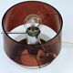 Table lamp Published by Oxar, circa 1972 Philippe Rogier in metal & smoked Altuglas