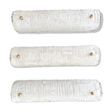 Set of three Barovier murano glass wall sconces