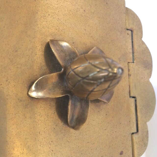 Art nouveau brass box