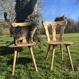 2 old bistro chairs