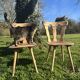 2 old bistro chairs