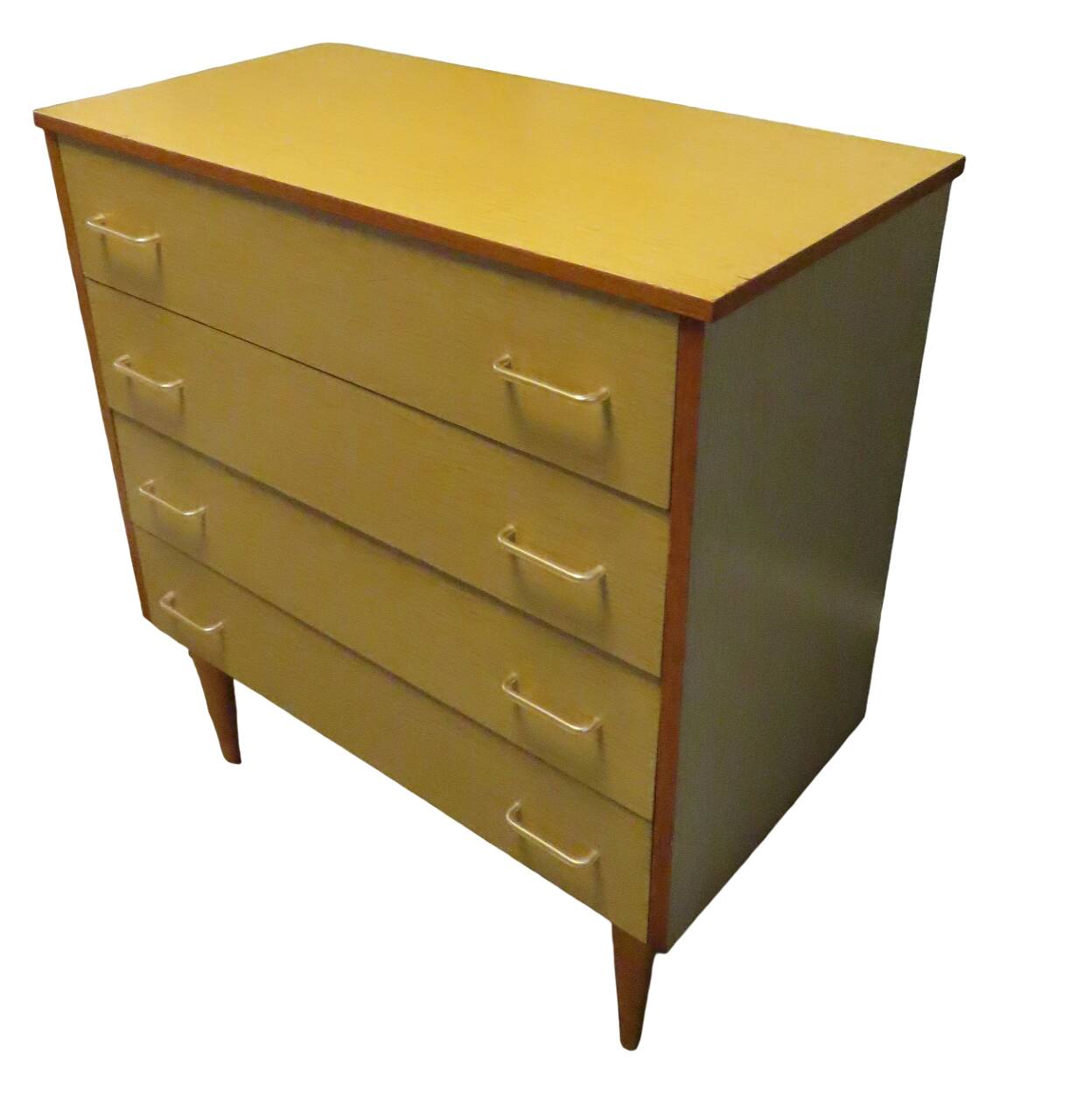 Vintage 4-drawer chest of drawers 1960