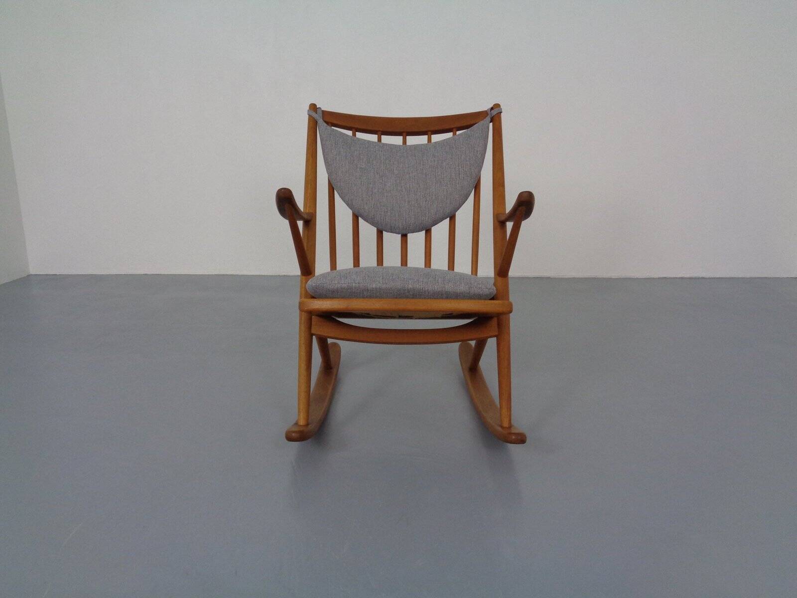 Teak Rocking Chair by Frank Reenskaug for Bramin, Denmark, 1960s