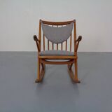 Teak Rocking Chair by Frank Reenskaug for Bramin, Denmark, 1960s