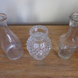 3 soliflorous vases