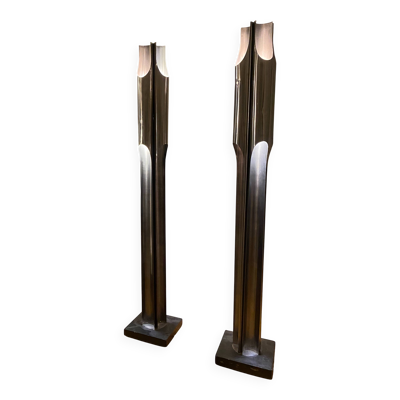 Paire de lampadaires orgues de la maison charles