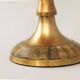 Pair of original bronze candelabros decorated by hand. Porta velas.