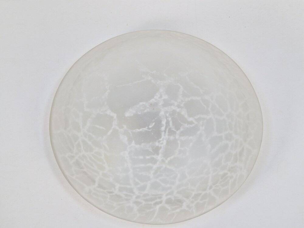 Vintage Mushroom Ceiling Lamp in Glass, 1970s