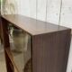 1970s English display cabinet in mahogany