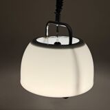 Pendant Lamp Harvey Guzzini with Large Acrylic Shade, 1970s