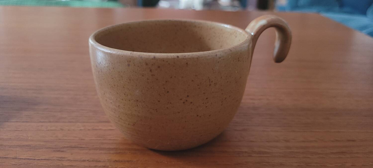 Set of 6 stoneware cups from France