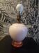 Pink glass lamp, 1930s