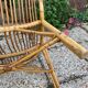 Fauteuil en rotin vintage