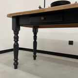 Farm table desk turned legs