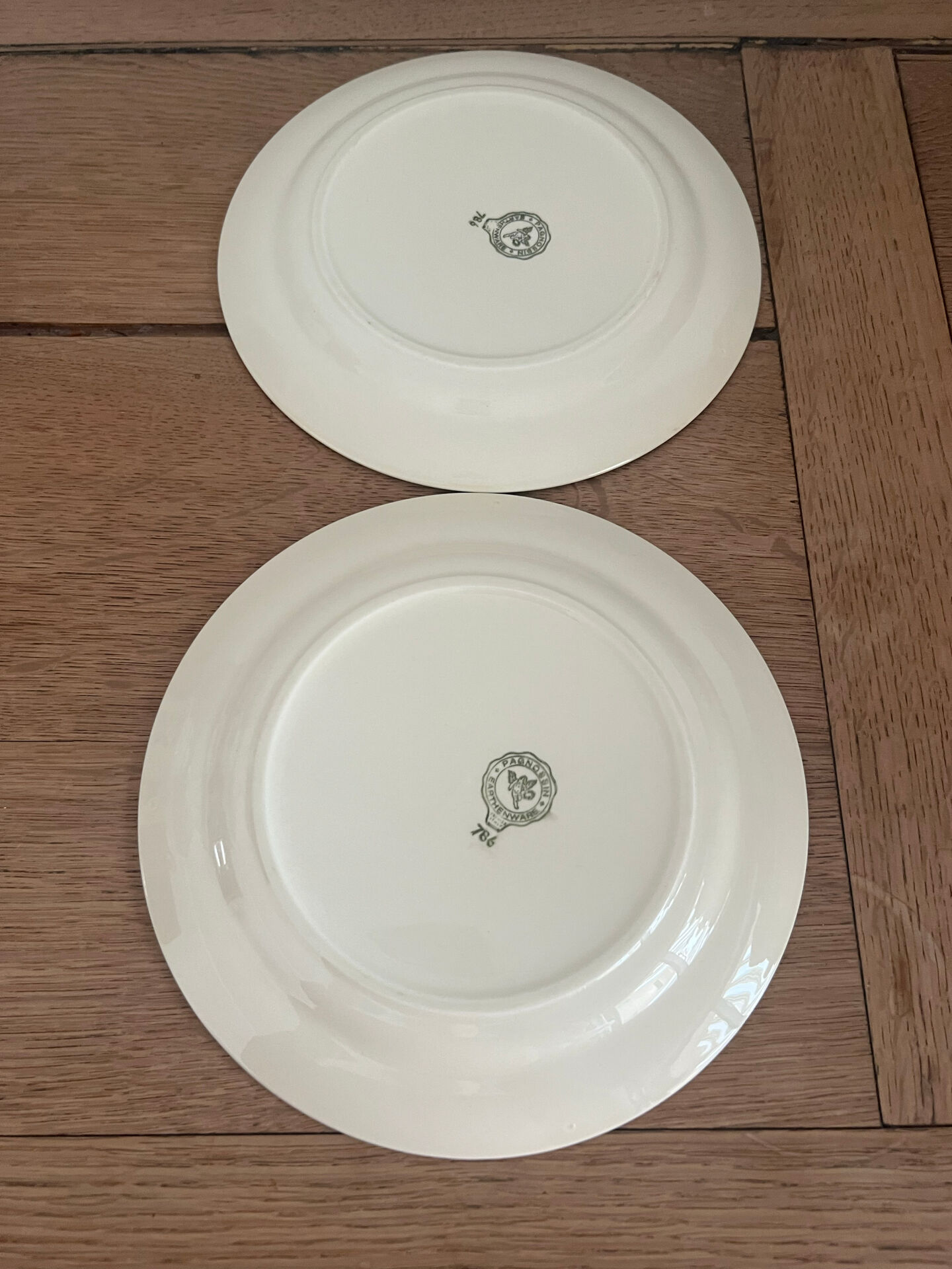 6 Italian dessert plates Pagmossin in ceramic