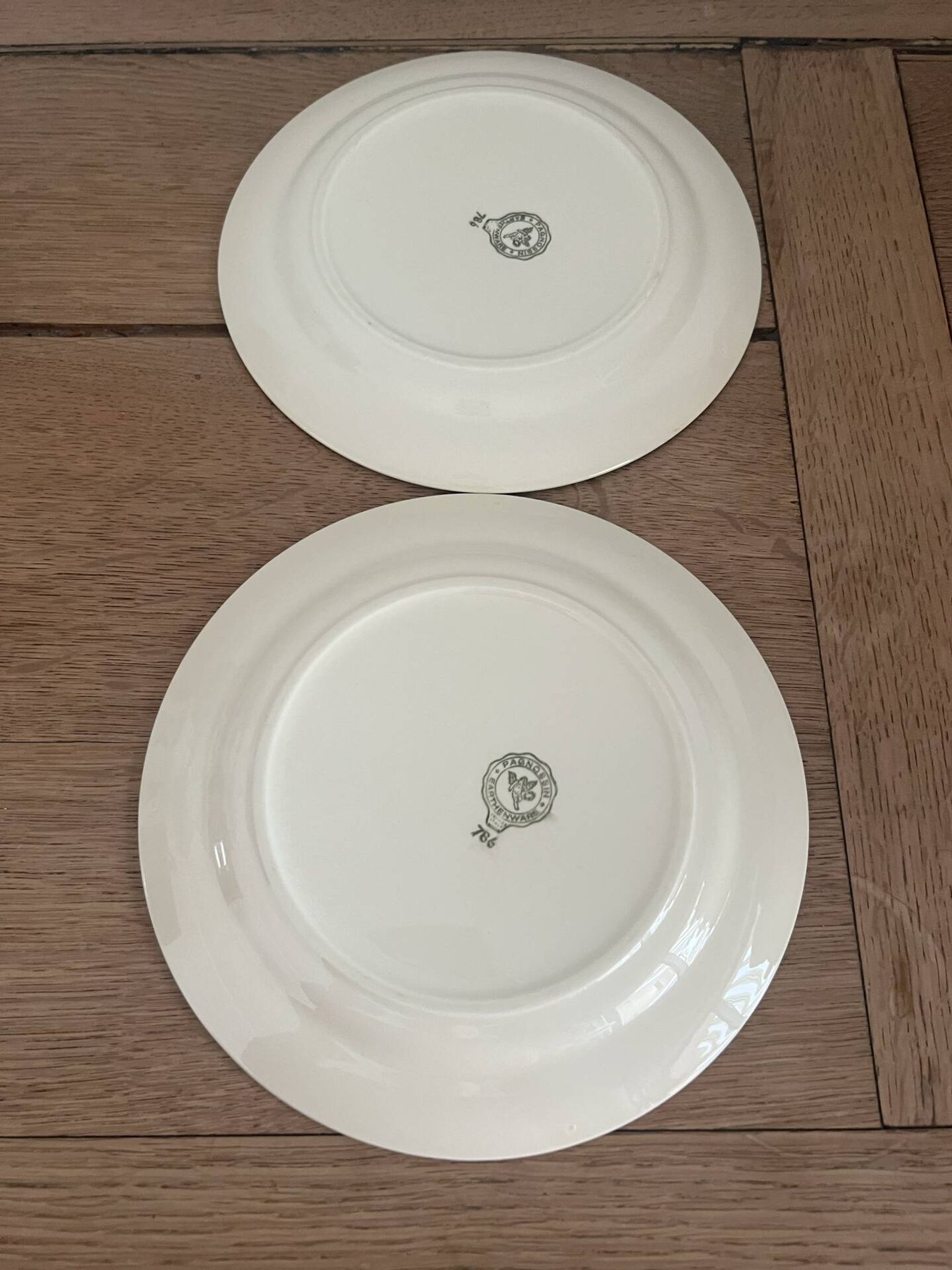 6 Italian dessert plates Pagmossin in ceramic