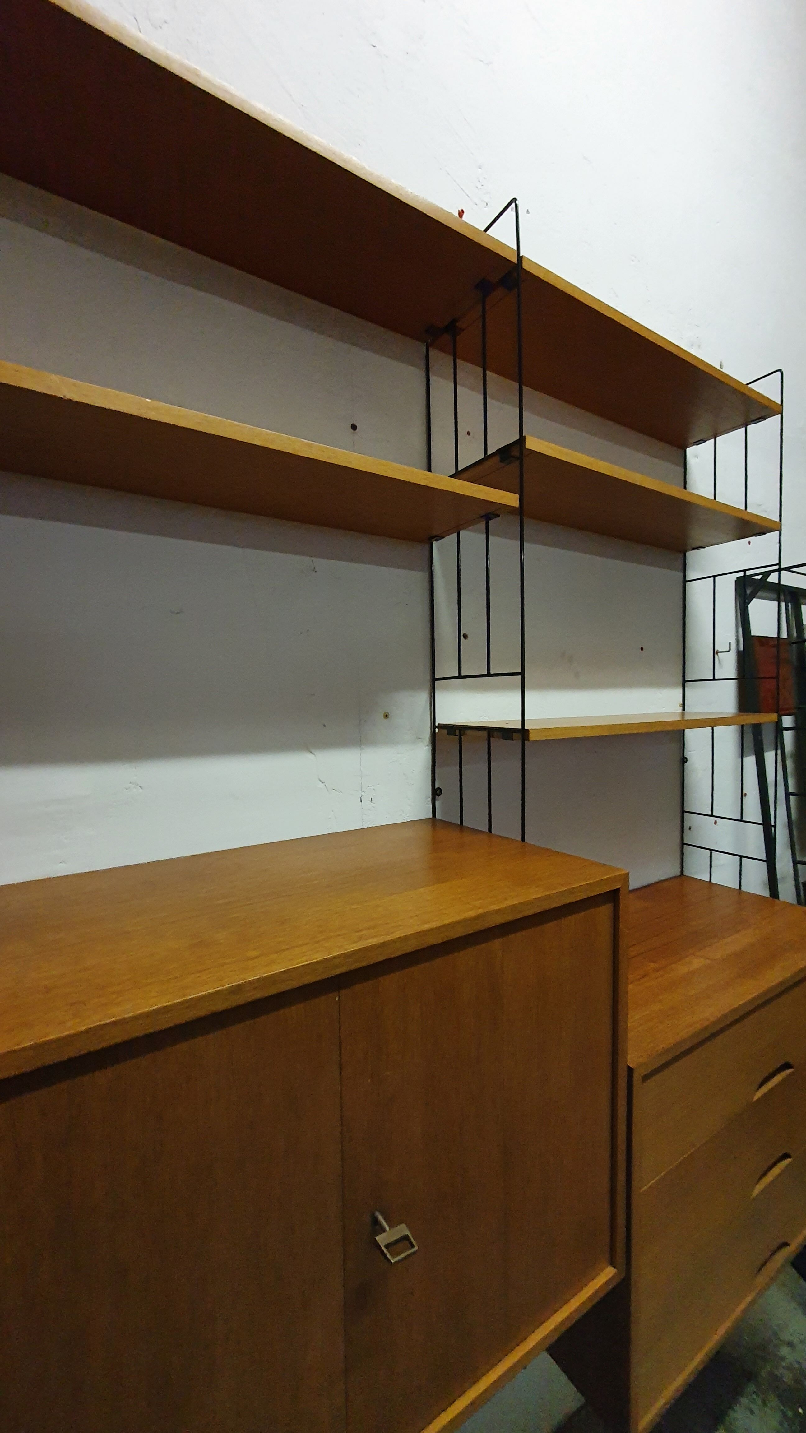 Wall bookcase wall bookcase edition WHB Germany from the 60s