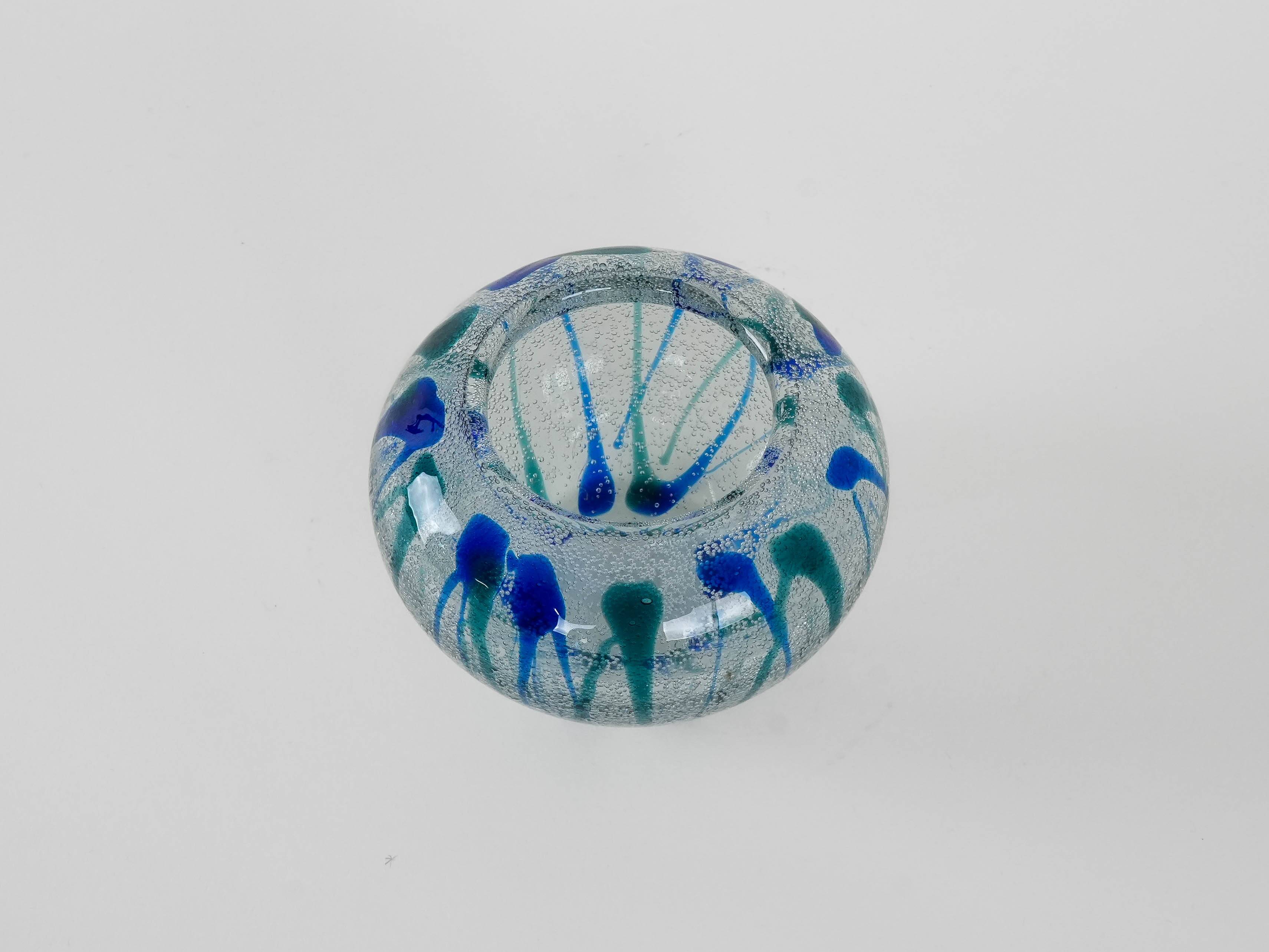 Glass vase, Danish design, 1970s, production: Denmark