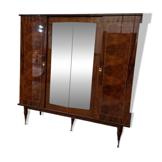Vintage 4-door mirrored wardrobe