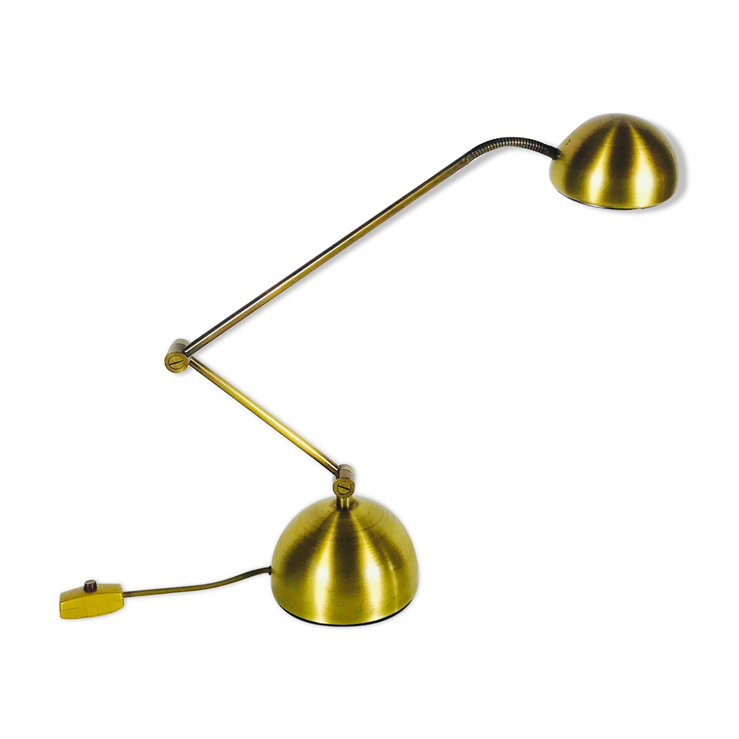 Brass Sölken table lamp, adjustable, 1980