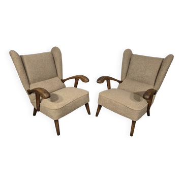 Paire de fauteuils vintage par Krasna Jizba
