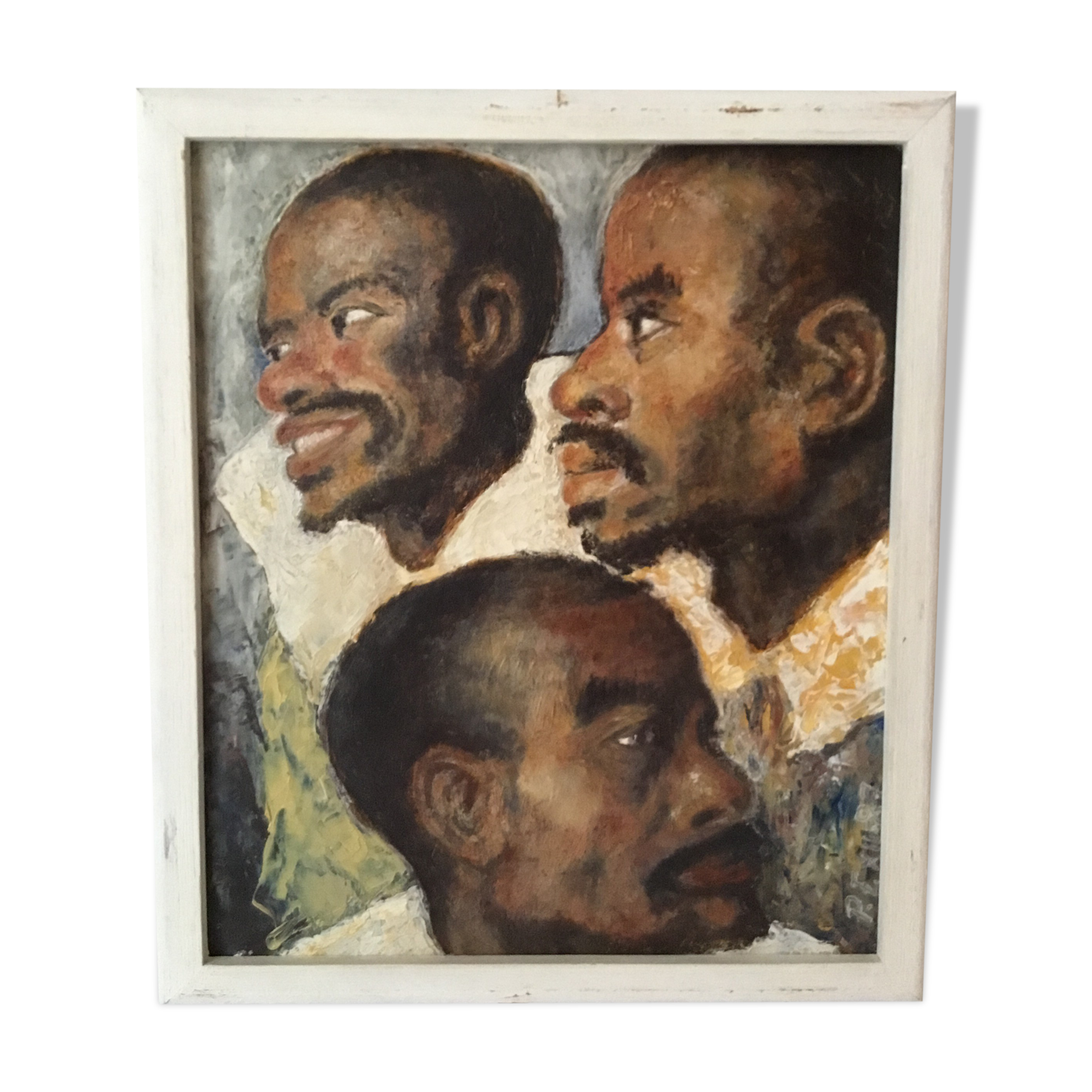 Portrait oil on wood