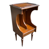 Canterbury-style magazine rack document holder from the 1950s.