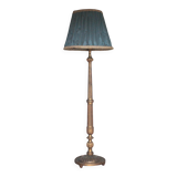 Florentine gilded wood floor lamp, floor lamp with lampshade