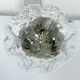 Vintage La Murrina ceiling lamp in clear Murano glass and brass. Italy 1980s
