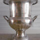 Medicis style champagne bucket in silver metal