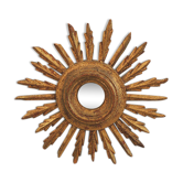 Sun mirror, wooden witch's eye
