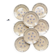 8 assiettes plates porcelaine vintage K&G Luneville "Flore" 1950s petites fleurs bleues
