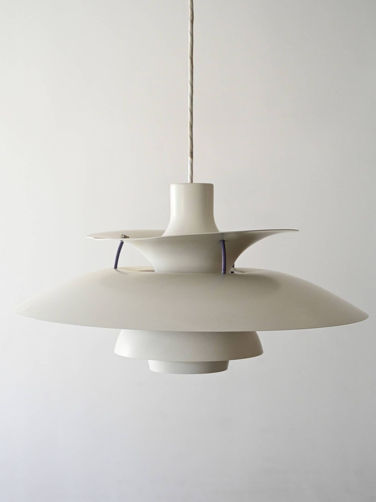 White PH 5 Pendant Light by Poul Henningsen