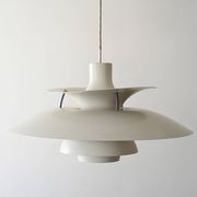 White PH 5 Pendant Light by Poul Henningsen